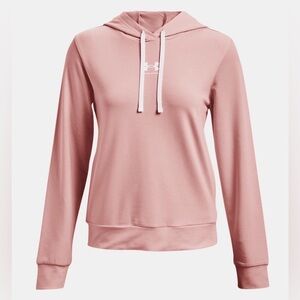 EUC Under Armour Light Pink Loose Fit Hoodie Size Small